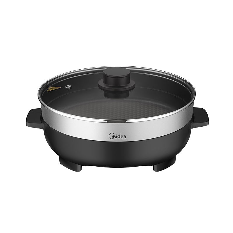 美的(Midea) 电火锅 MC-DY32Power301 智能涮烤一体锅温度调节家用多功能 1500W大火力 4.5L
