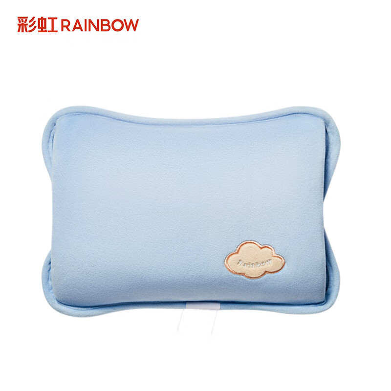 彩虹(RAINBOW)免洗亲肤绒插手电热暖手宝 T322蓝色
