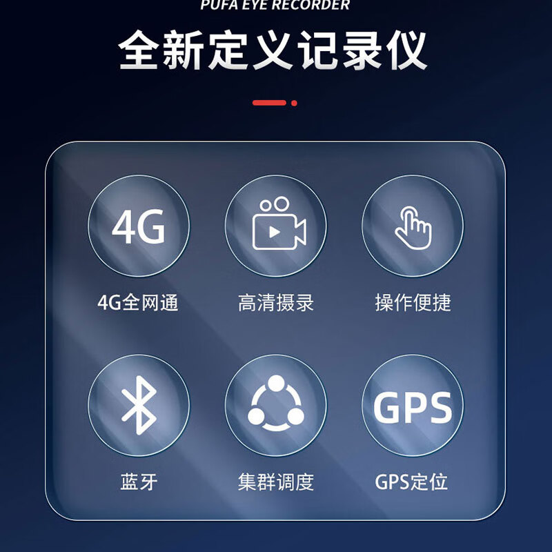 普法眼F7执法记录仪4G版1600W1080P触屏120°广角夜视北斗GPS双定位WIFI蓝牙128G高清大图
