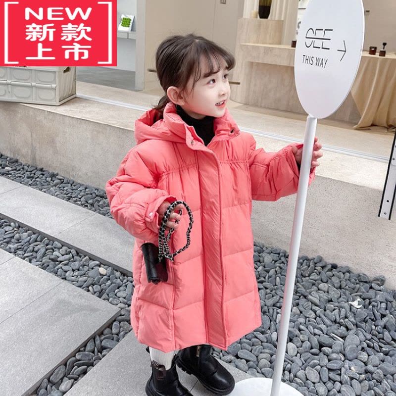 可莉允女童羽绒服2022新款两岁女宝宝冬装中长款棉袄婴儿童加厚羽绒棉衣棉服图片