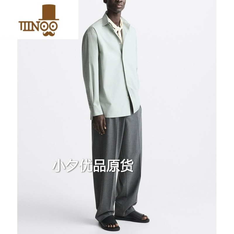 YANXU新款男装宽松阔腿休闲裤8288788 800欧美简约西裤长裤子潮8288886