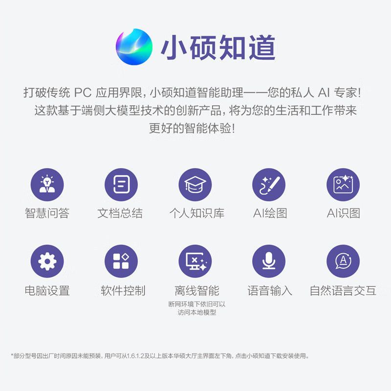 华硕无畏14 AI版 2025 14英寸 护眼 长续航AI轻薄办公笔记本电脑高清大图