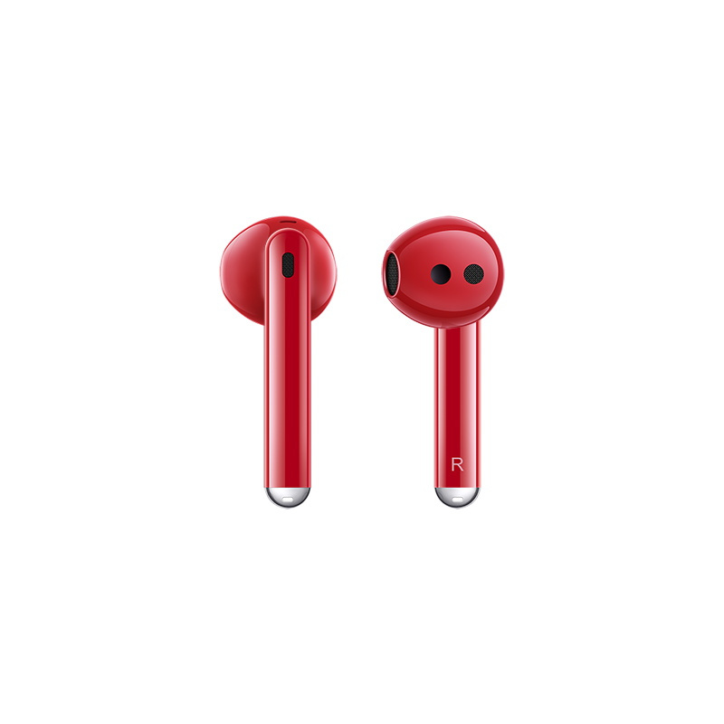 华为huaweifreebuds4e真无线耳机蜜语红半开放主动降噪20华为耳机4代