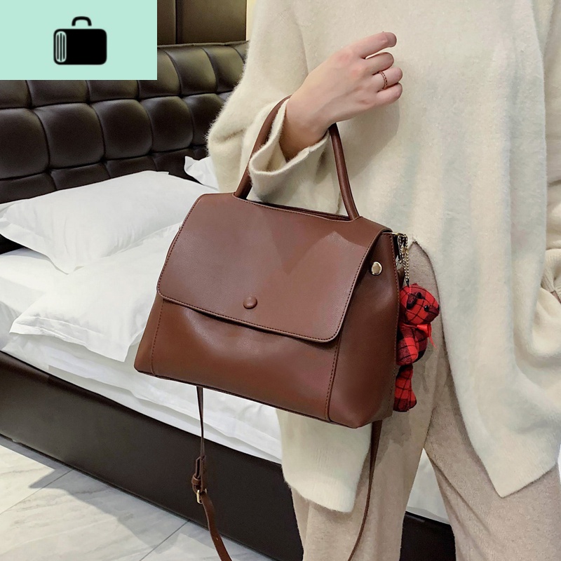 网红女士包包2020流行新款潮韩版百搭斜挎包单肩包简约时尚手提包NEWLAKE高清大图