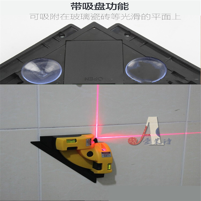 激光水平仪2线 激光直角地线仪 水平尺 90度投线仪平水打线