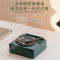 素觅复古黑胶无线蓝牙音箱闹钟小型原子唱片机低音炮高音质