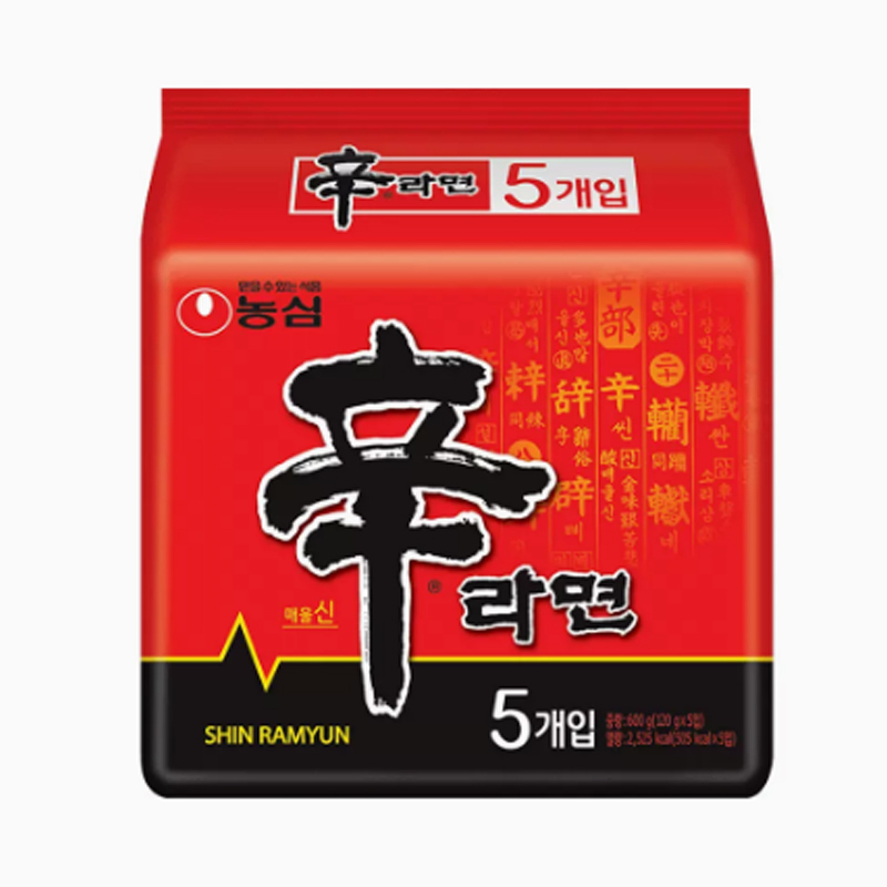 韩国农心辛拉面新春礼盒装(120g*5包)