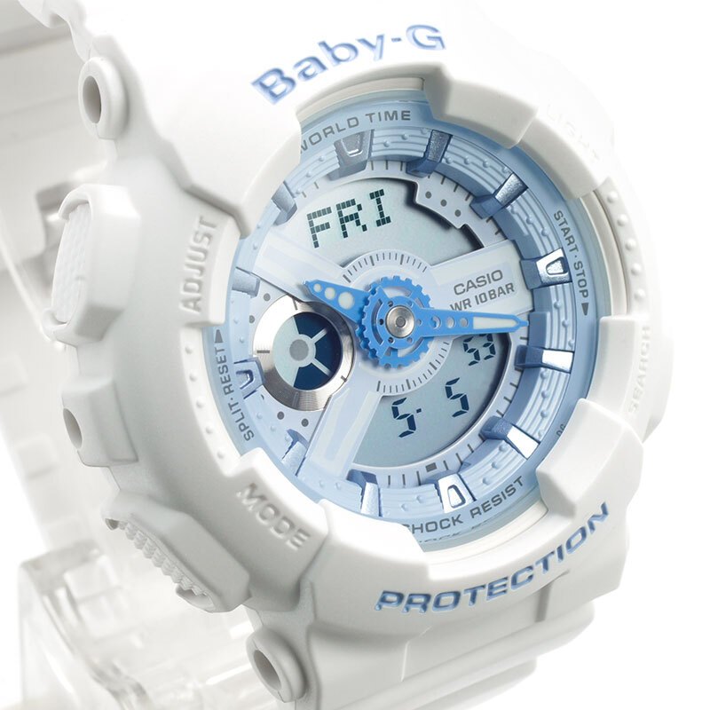 卡西欧(CASIO)手表 BABY-G系列时尚防水潮流多功能双显运动女表