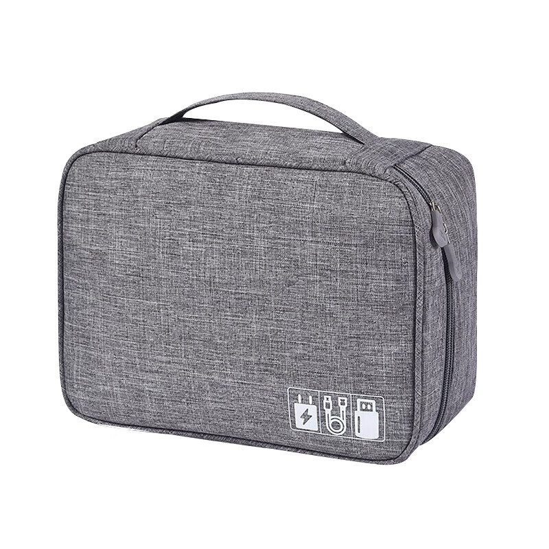 四万公里多功能数据线收纳包大容量鼠标硬盘电源线收纳盒数码收纳袋SW7184