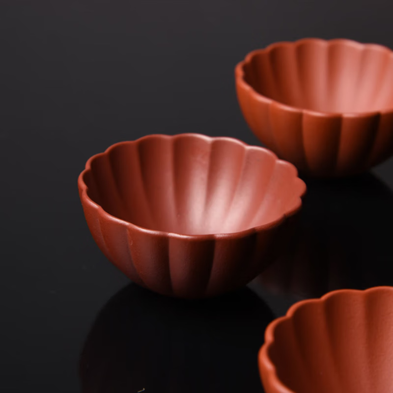 清朴堂 大器葵纹·紫砂宝器-茶盘款 茶盘整套礼盒 (套)高清大图