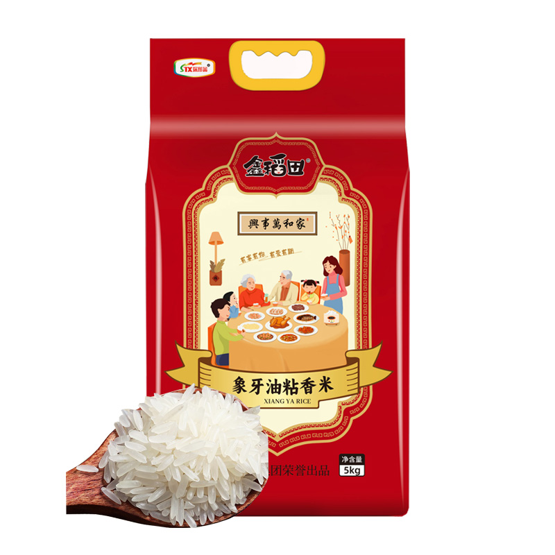 鑫稻田象牙香油粘米5kg-高清大图