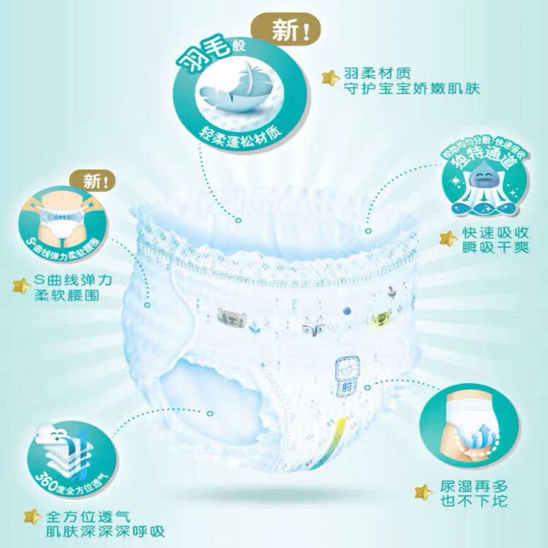 帮宝适(Pampers)一级帮M66片拉拉裤