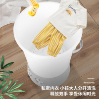 奥克斯（AUX） 2.2公斤 家用小型迷你半自动分桶洗衣机 一机加二桶 租房宿舍便携式 袜子内衣洗 XPB22-1132