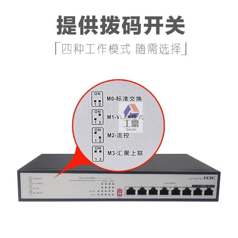 交换机&H3C S1208-CN 8口(台)高清大图