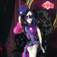 叶罗丽娃娃精灵梦卡通公主夜萝莉仙子DIY梦幻套装改装女孩换装玩具毒娘娘60CM