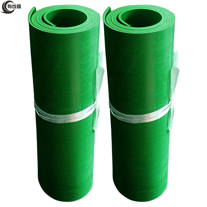 有成鑫 8mm 绿色橡胶垫 宽度1米耐磨橡胶板 卷高清大图