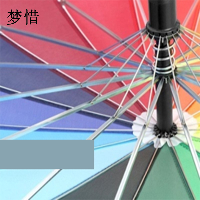 梦惜 半自动铁伞架 170T涤丝布塑料直柄雨伞 YF-L2021023/把