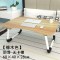 小桌子书桌懒人床上笔记本电脑桌简易书桌学生神器学习桌折叠桌 木纹月型+W腿防滑+热卖款