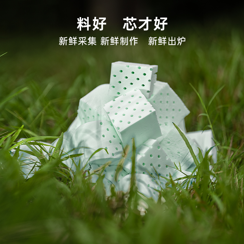 POKALEN(普卡兰)泰国直邮原装进口天然乳胶枕正品乳胶枕头护颈枕助眠枕成人家用橡胶枕芯颈椎枕 负离子安神高清大图