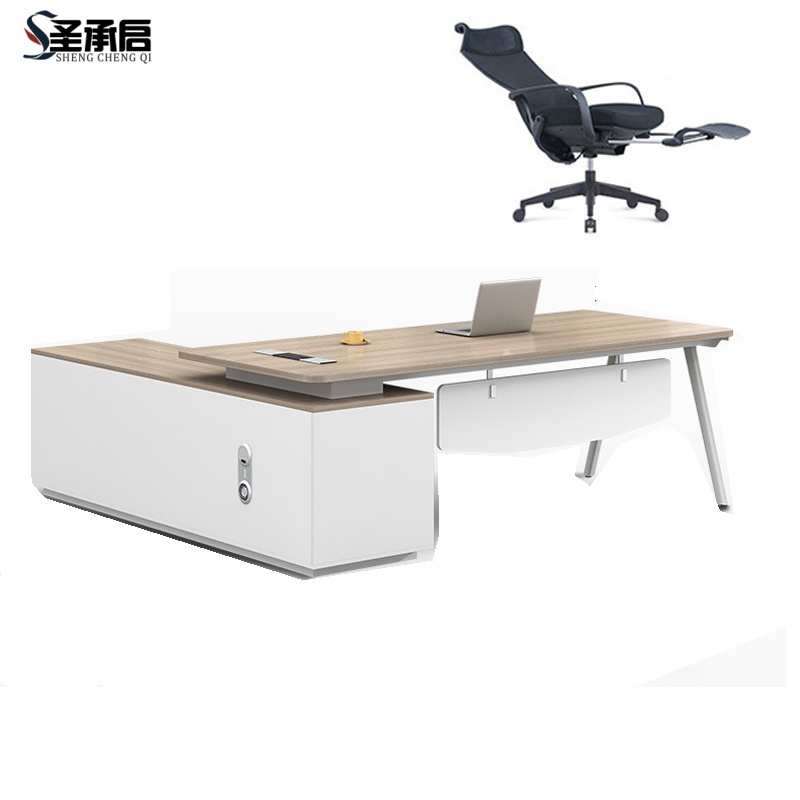 圣承启 电脑桌 2米+椅张高清大图