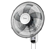 美的 空气通风电风扇 节能低噪风扇 16寸壁扇 拉线调速时尚灰 FWA40YA 2台起订