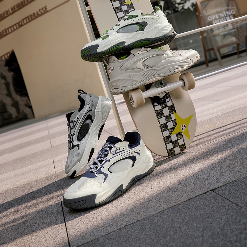 锦程4.0丨361°男鞋运动鞋新款透气休闲鞋网面鞋厚底板鞋男高清大图