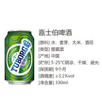 乐堡(Tuborg)啤酒 330ml*6*4听整箱装