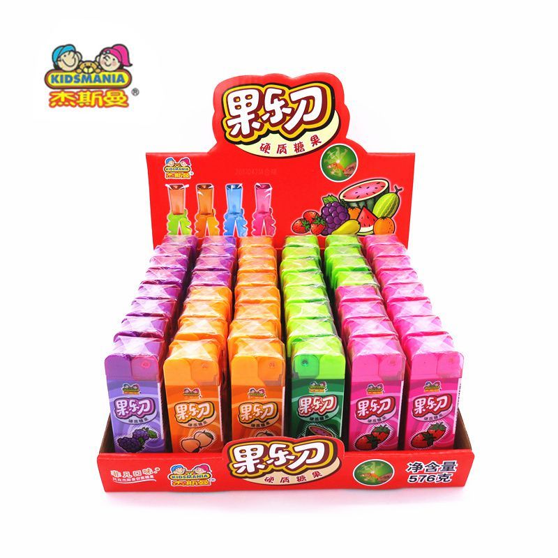 杰斯曼kidsmania硬质糖果果乐刀12g盒