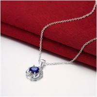 N470 Women Silver Necklace 镀925纯银女项链日韩版锁骨链潮人送女朋友七夕情人节礼物