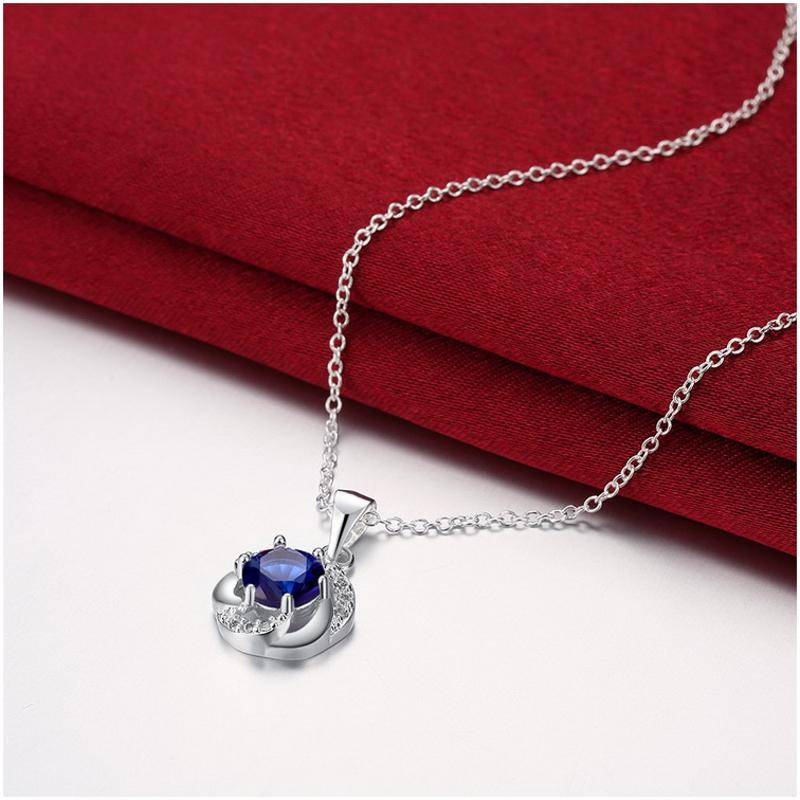 N470 Women Silver Necklace 镀925纯银女项链日韩版锁骨链潮人送女朋友七夕情人节礼物