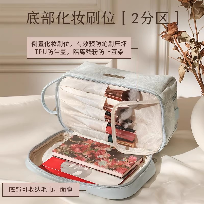化妆包收纳袋女新款便携式洗漱化妆品大容量出差旅行高端包包1085高清大图