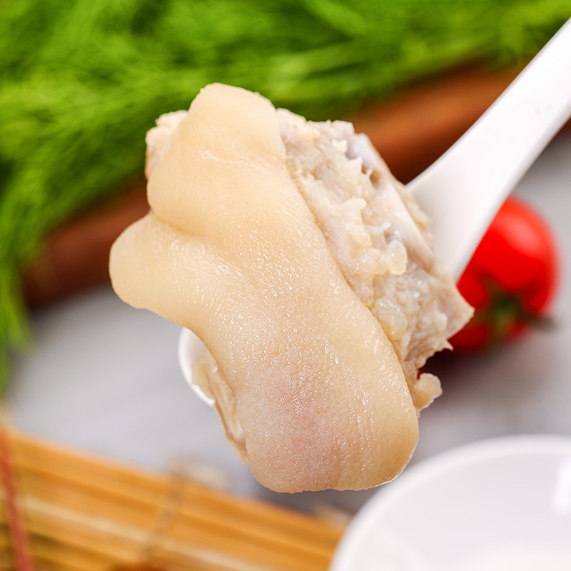 食无竹 猪蹄块1kg 免切猪蹄子猪爪猪手猪脚猪蹄生鲜 囤货食品 猪肉生鲜高清大图