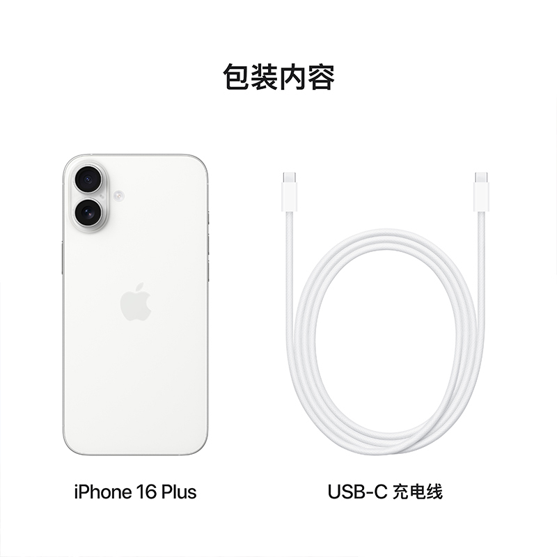 Apple iPhone 16 Plus 256G 白色 移动联通电信5G手机高清大图