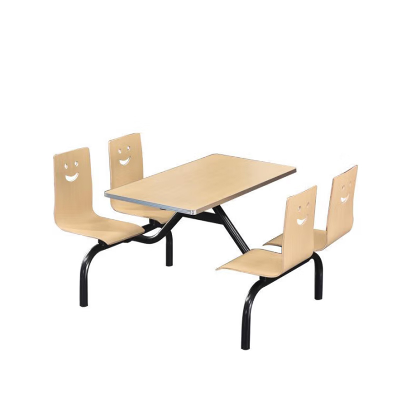 合祥源 连体餐桌椅组合 1200*600*750mm QX-CZ19 单位:张高清大图