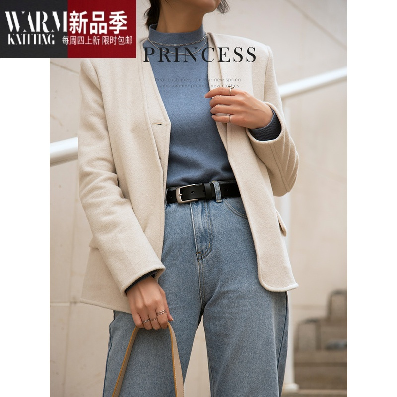 shanchao皮带女士2022新款纯腰带女宽装饰简约百搭配牛仔裤带时尚