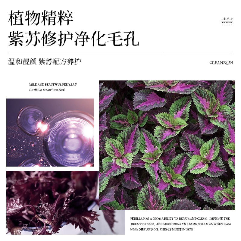 梵贞紫苏竹炭清洁冰晶啫喱沐浴露