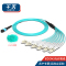 千天(QANTOP)光纤跳线OM3万兆多模40G光模块用集束光纤线1分8芯MPO-LC QT-GXTX465