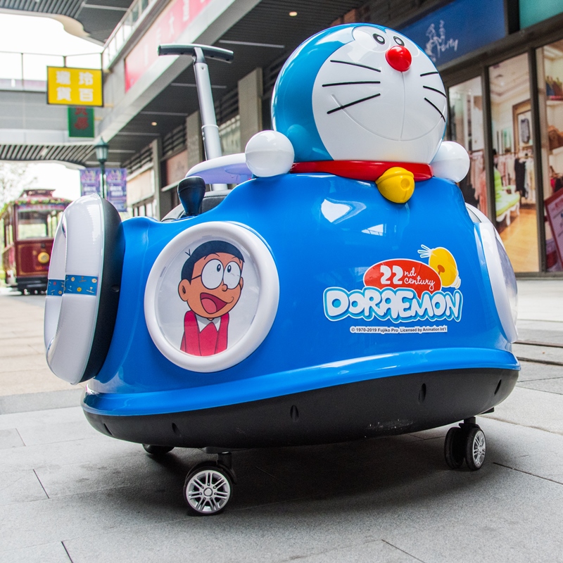 哆啦a梦 儿童车电动四轮摇摇车宝宝小孩遥控玩具汽车可坐人摩托车