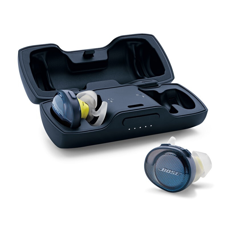 博士(BOSE) SoundSport® Free 无线耳机-午夜蓝配柠檬黄