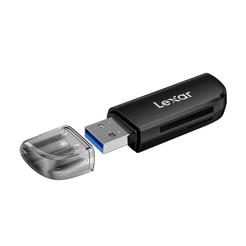 雷克沙(Lexar)300U读卡器多合一 TF/SD 二合一 相机手机电脑记录仪监控无人机储存卡高速读卡器USB3.2