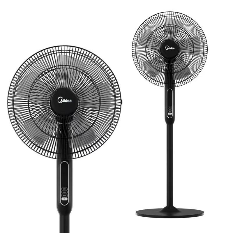 美的(Midea) 电风扇落地扇家用卧室五叶摇头扇定时立式静音大风扇-SAC35CR高清大图