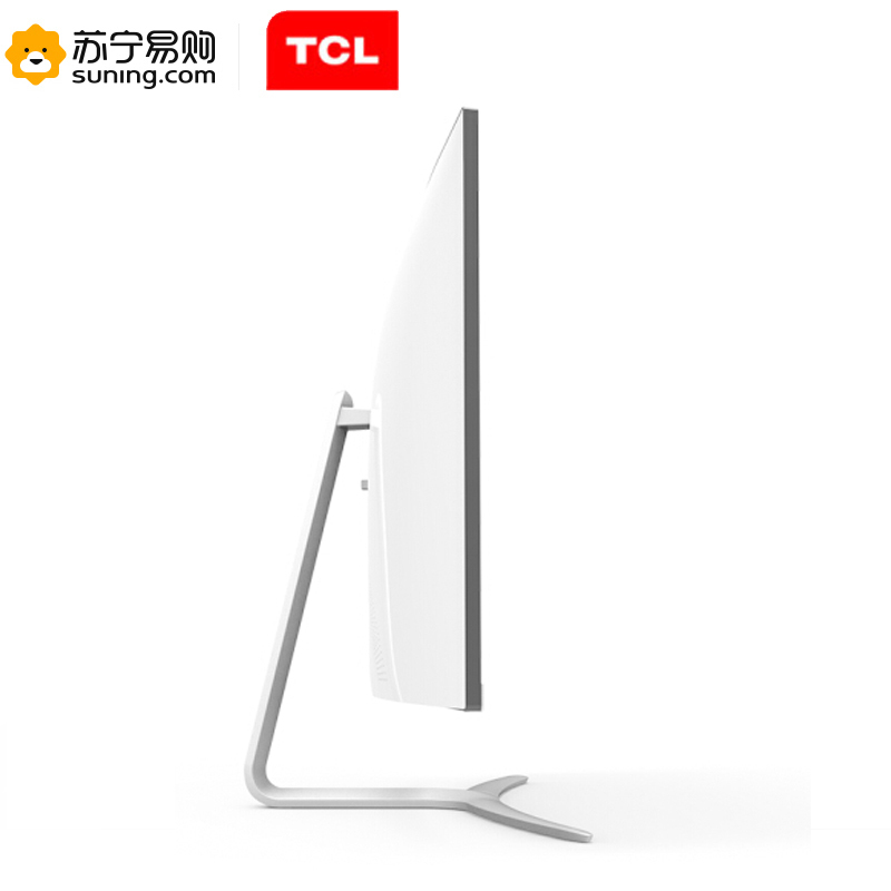 TCL T27M6C 27英寸1800R曲面抗蓝光不闪高清显示器(白色+银色) 混色
