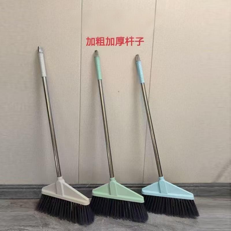 礼千初 家用塑料丝单扫把扫帚笤帚塑料清洁笤帚软毛铁杆懒人不带簸箕 8068