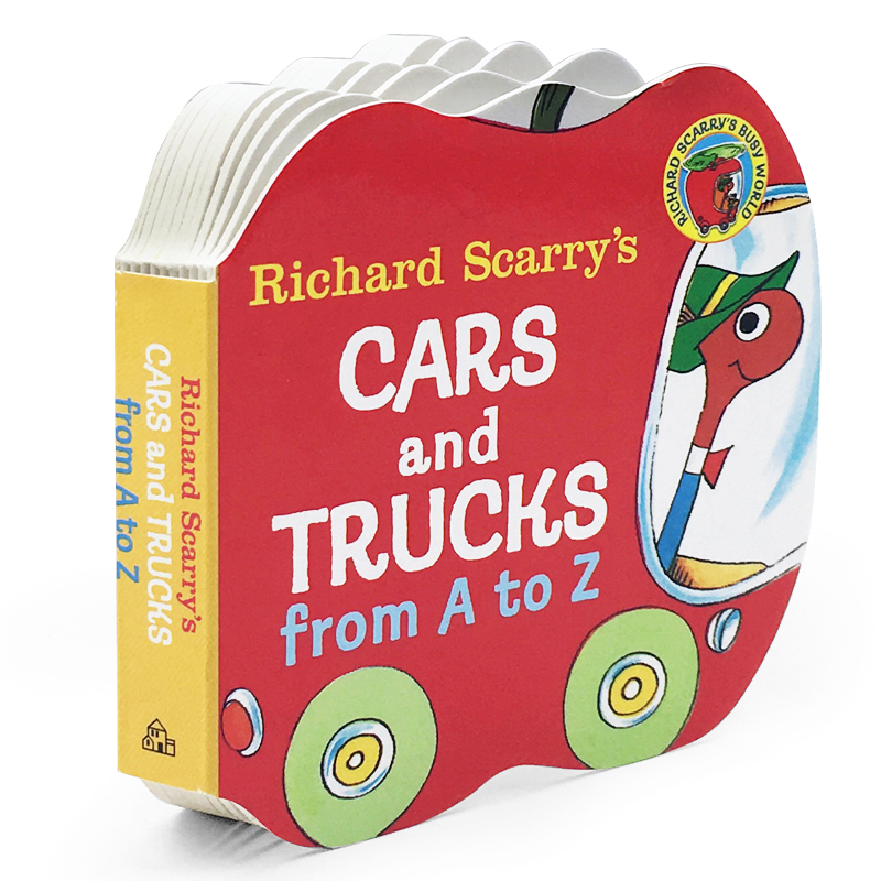 [正版]送音频字母书英文原版绘本读物Richard Scarry’s Cars and Trucks from A t高清大图