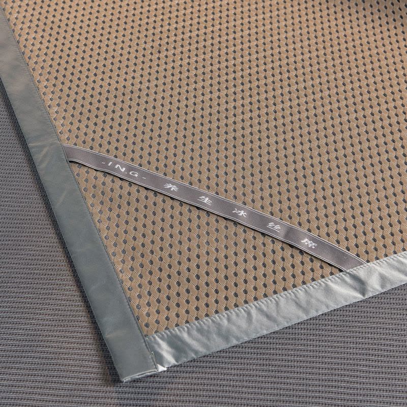 2022新款1200D加密纯色碳光席冰丝软席冰丝凉席三件套图片