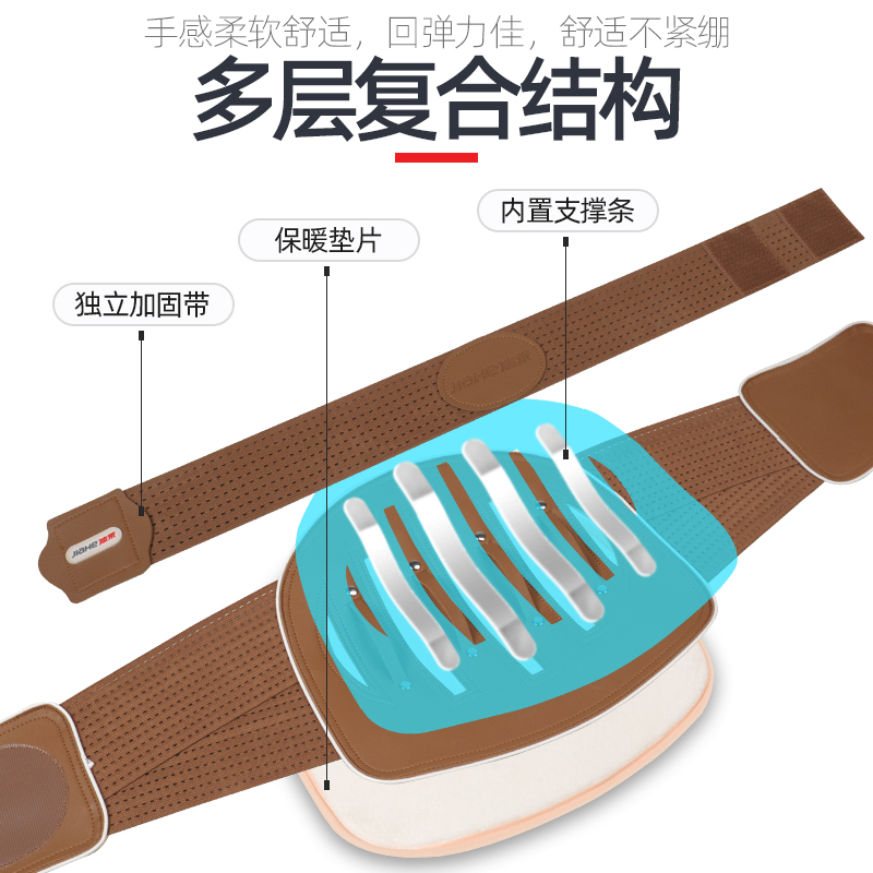 四季款 灰色 [赠保暖垫+发热垫] L 佳禾护腰带腰间盘突出劳损带钢板透气手术后固定腰椎治疗医用腰托
