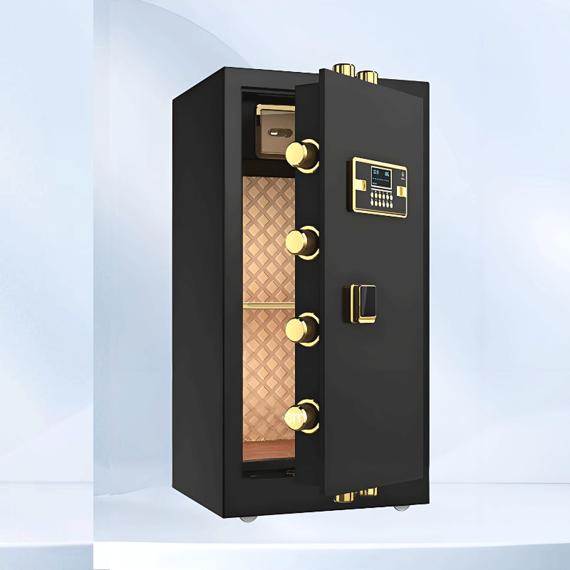 易企采 【黑色密码+钥匙】 40*48*80CM 防盗保险保管箱柜 单位:台