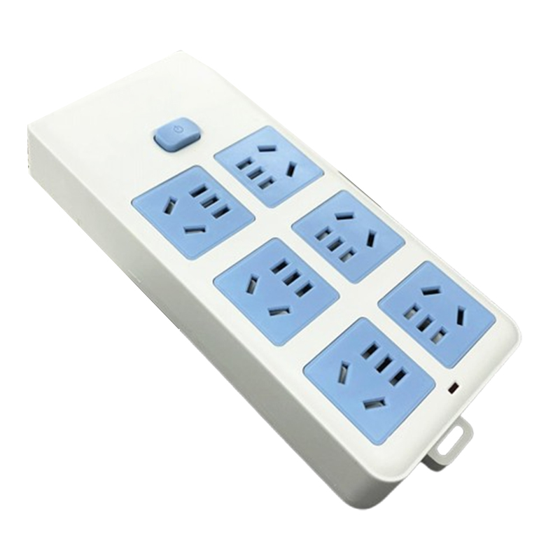 杰储 GS-207 5米 6插位 接线板 (计价单位:个) 蓝白色高清大图