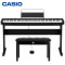卡西欧(CASIO)电钢琴CDP-S100BK 88键重锤立式时尚轻薄便携款电子钢琴(支持双电模式)