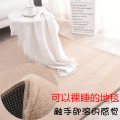 定制纯色长毛绒可以睡觉的地毯卧室客厅茶几床边满铺ins地垫北欧